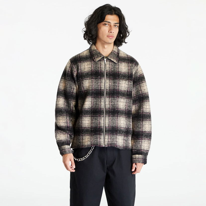 Риза Stüssy Stüssy Wool Plaid Zip Shirt Многоцветен | 1110297 lilac