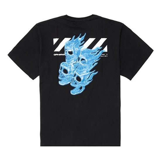 Тениска Off-White Skeleton Print Oversized T-Shirt Черно | OMAA038S191850171088, 0