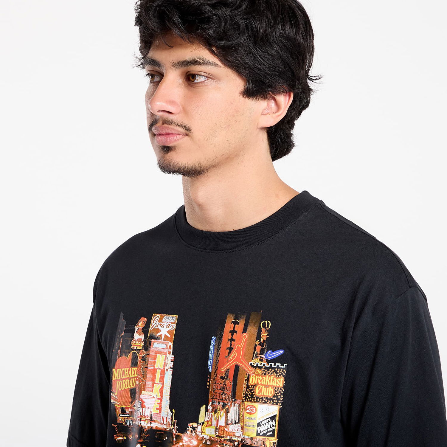 Тениска Nike Jordan NC Lights Short Sleeve Crew T-Shirt Черно | HQ9000-010, 1