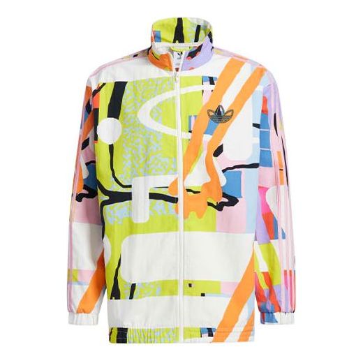 Ветровка adidas Originals Love Unites Graffiti Print Track Jacket Многоцветен | H43971