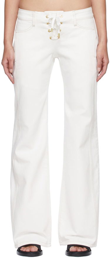 Панталони Dion Lee Dion Lee Laced Flare Jeans Бяло | C2046S22, 0