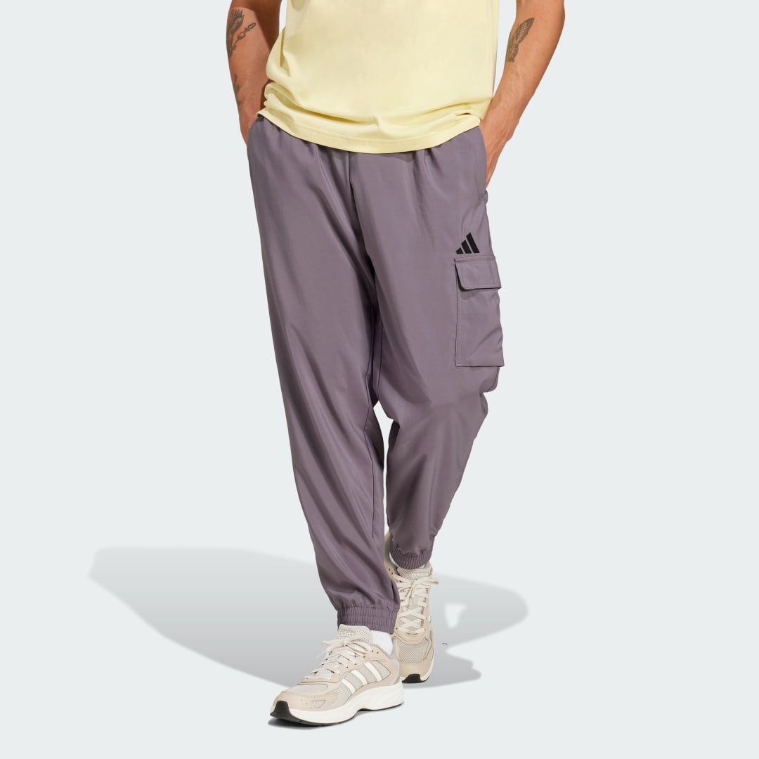 Карго панталони adidas Performance Essentials Small Logo Cargo Pants Лилаво | JD1822, 0