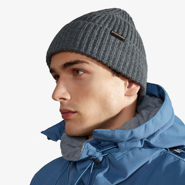 Шапка Napapijri Ribbed Knitted Beanie Foli 3 Сиво | NP0A4GK81971, 1