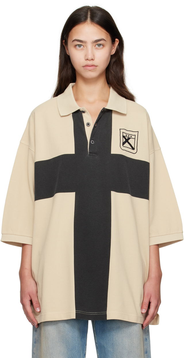 032c Fainting Cross Oversized Polo