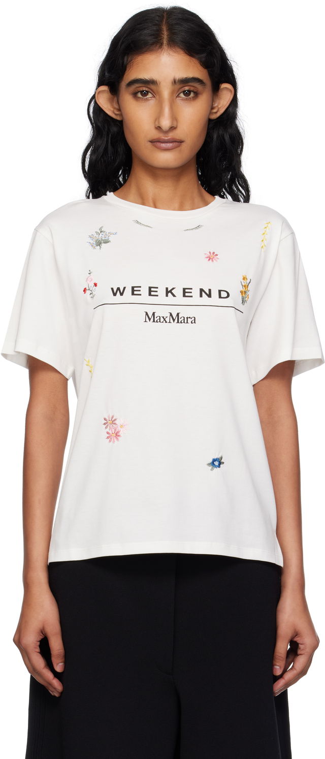 Weekend Max Mara Olga Floral Embroidered T-Shirt