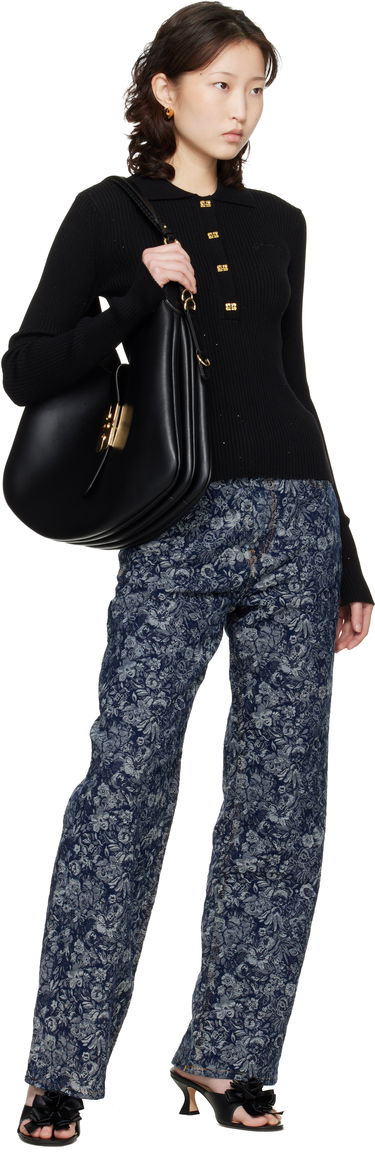 Чанта през рамо GANNI Large Kat Bag Черно | A6994, 3