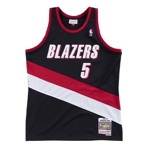 Потник Mitchell & Ness Mitchell & Ness Portland Trail Blazers Jermaine O'Neal Swingman Jersey Черно | SMJYEL18024-PTBBLCK99JON