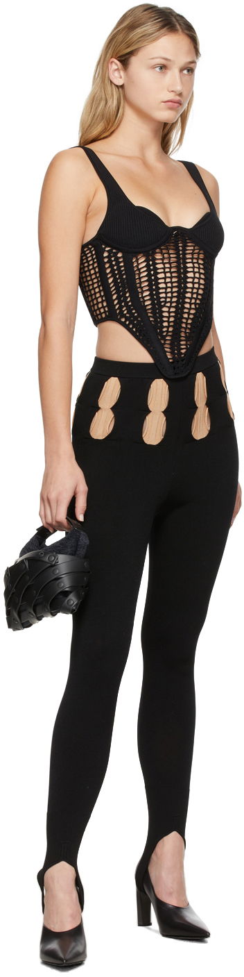 Клинове Dion Lee Double Stirrup Leggings Черно | C7015F21, 3