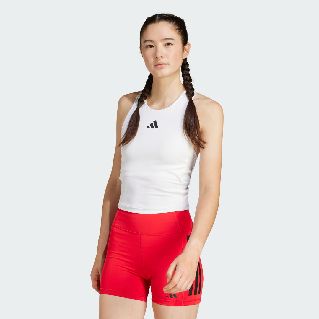 Потник adidas Performance Racerback Training Tank Top Бяло | JG6183, 0