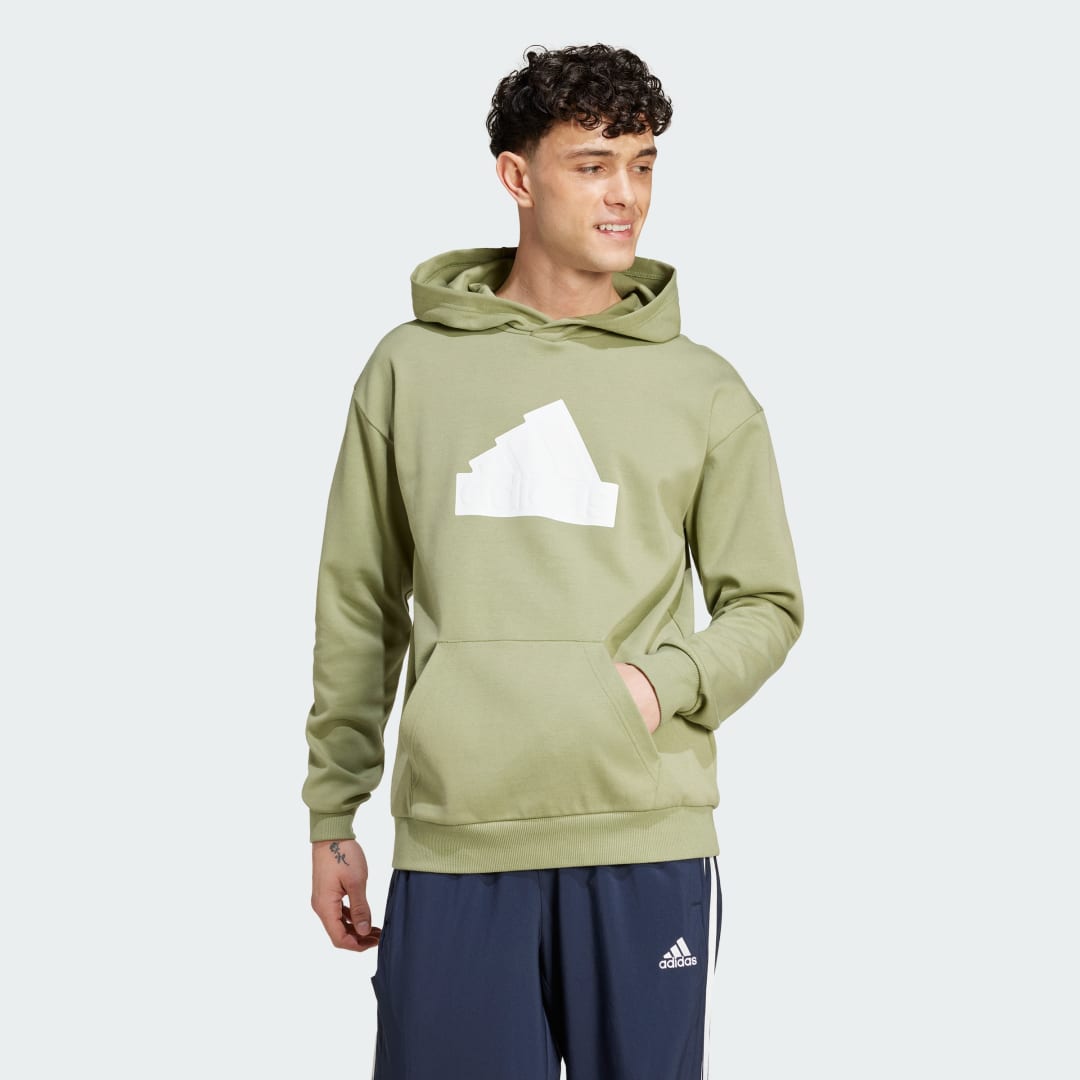 Суитчър adidas Performance Future Icons Badge of Sport Hoodie Зелено | IW8552, 0