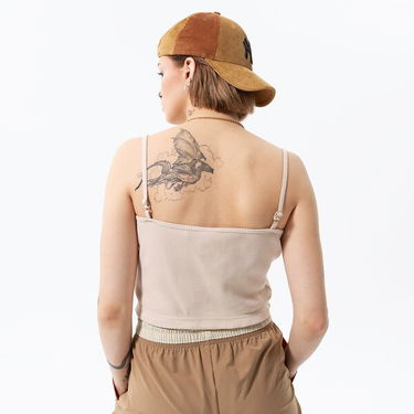 Съкратен топ Nike Sportswear Essential Crop Top Бежово | DM6737-126, 1
