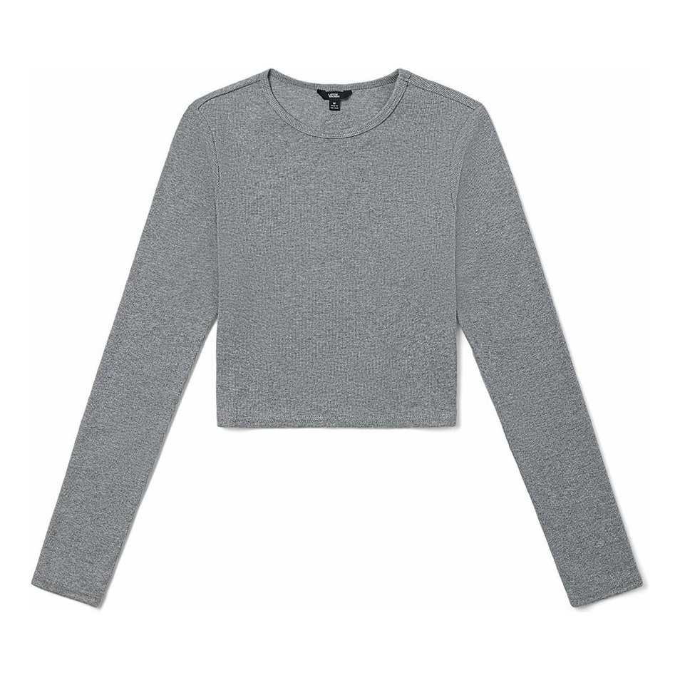 Съкратен топ Vans Armanto Long Sleeve Crop Top Сиво | VN0A7YQQGRH, 0