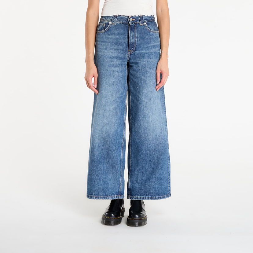 Дънки Tommy Hilfiger Tommy Hilfiger 70'S High Rise Wide Leg Jeans W27/L30 Синьо | WW0WW46731 1A5