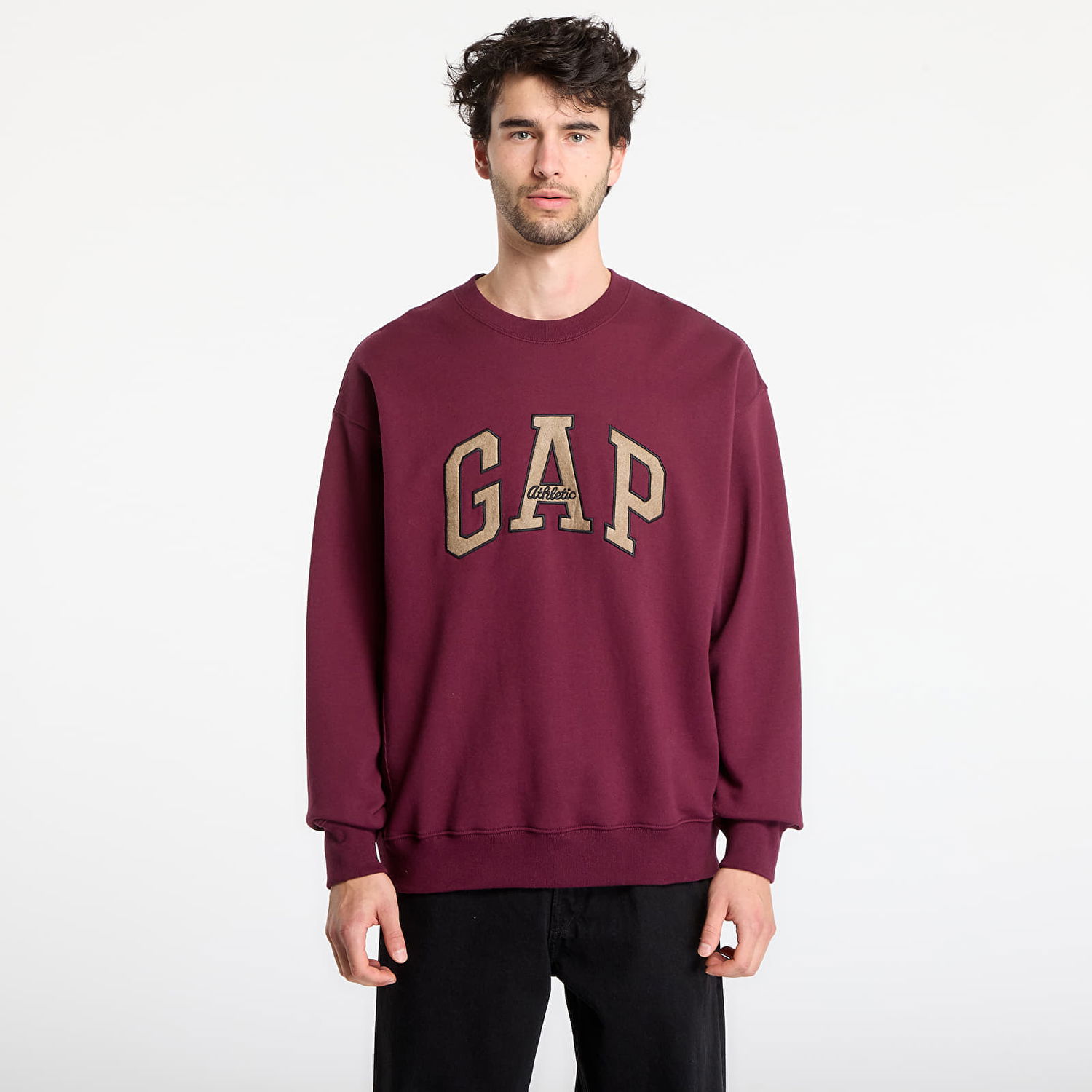 Суитчър GAP Oversized Heavyweight Sweatshirt Бургунди | 821259-02, 0