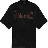 Тениска Balenciaga Metal Черно | 744439-TOVE1-1055, 1