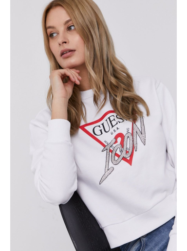 Суитчър GUESS Icon Sweatshirt Бяло | W1YQ0C.K68I0