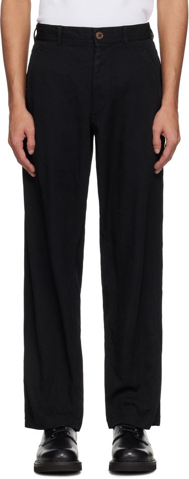 Панталони Comme des Garçons Comme des Garçons Shirt Twill Garment Treated Trousers Черно | FO-P505-051, 0