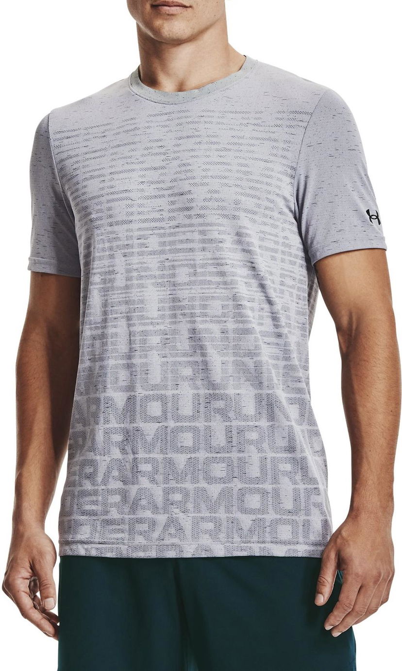 Тениска Under Armour Seamless Wordmark Short Sleeve T-Shirt Сиво | 1361134-011