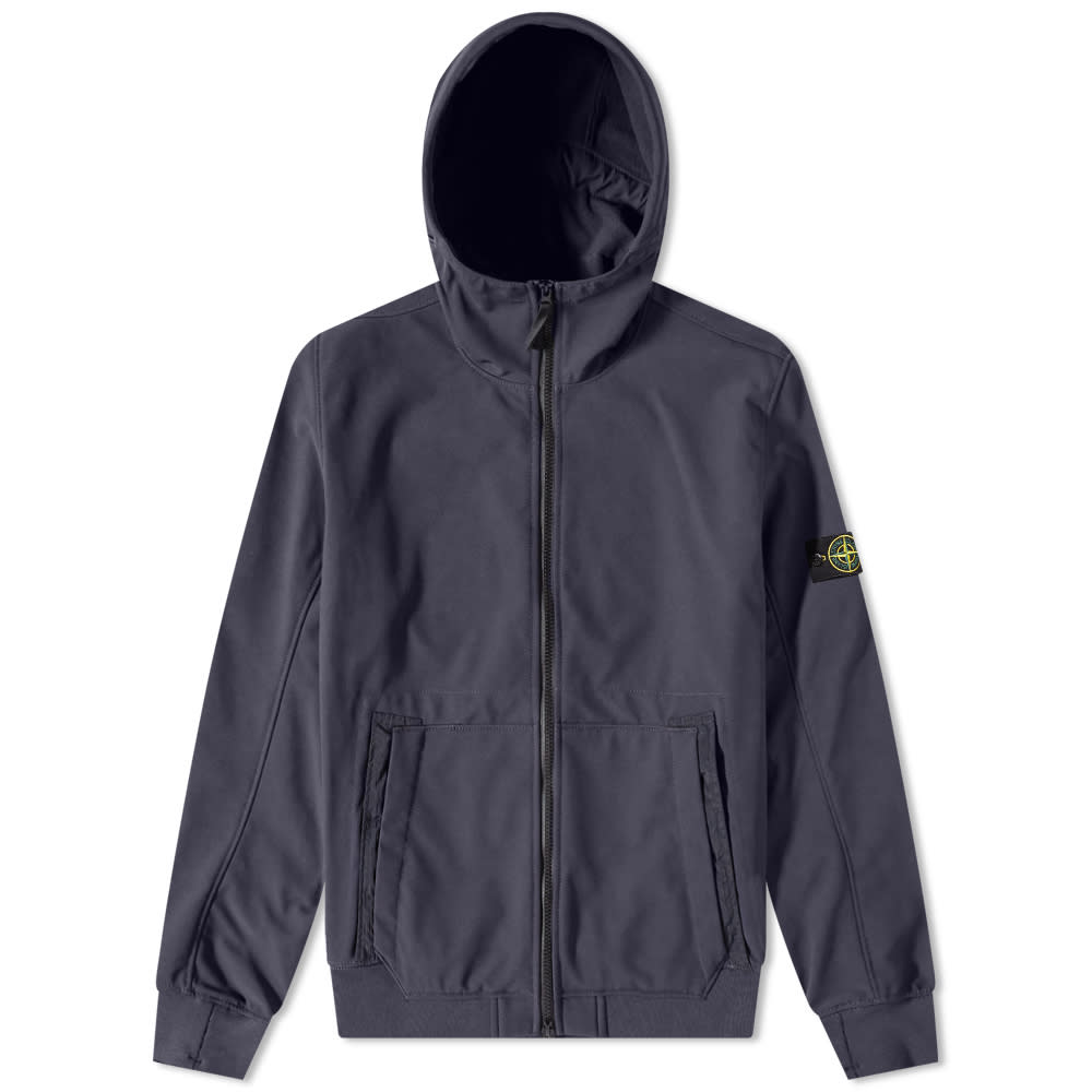 Яке Stone Island Soft-Shell Hooded Jacket Черно | 7715Q0122-V0020, 0