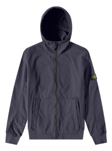 Яке Stone Island Soft-Shell Hooded Jacket Черно | 7715Q0122-V0020