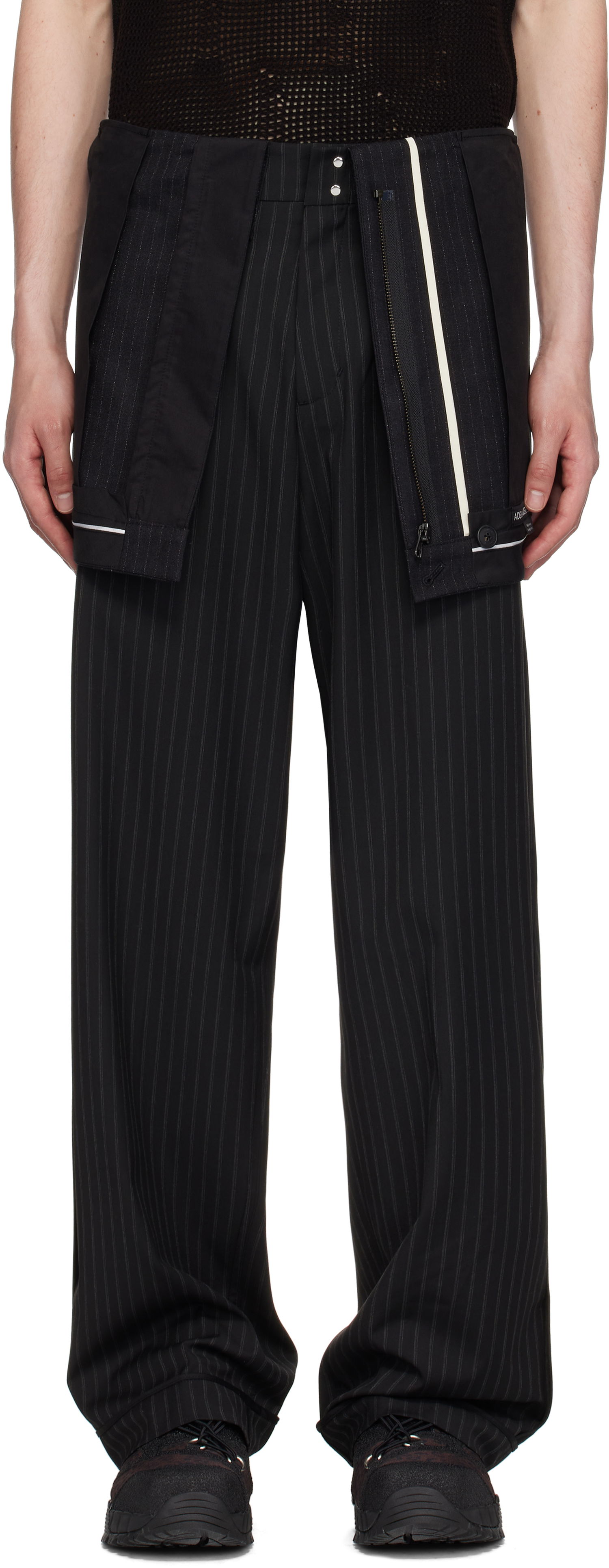 Панталони Andersson Bell Inside Out Stripe Trousers Черно | apa813m, 0