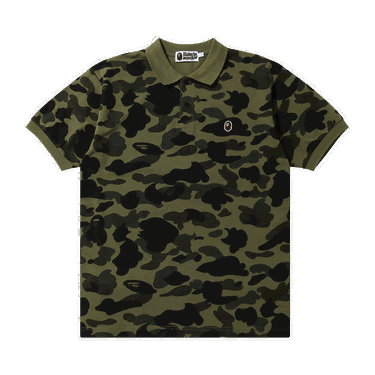 Тениска BAPE 1st Camo Ape Head One Point Polo Зелено | 1G30 112 001 GREEN, 0