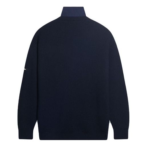Пуловер Balenciaga Layered Knit Sweater Тъмно синьо | 675274T16118065