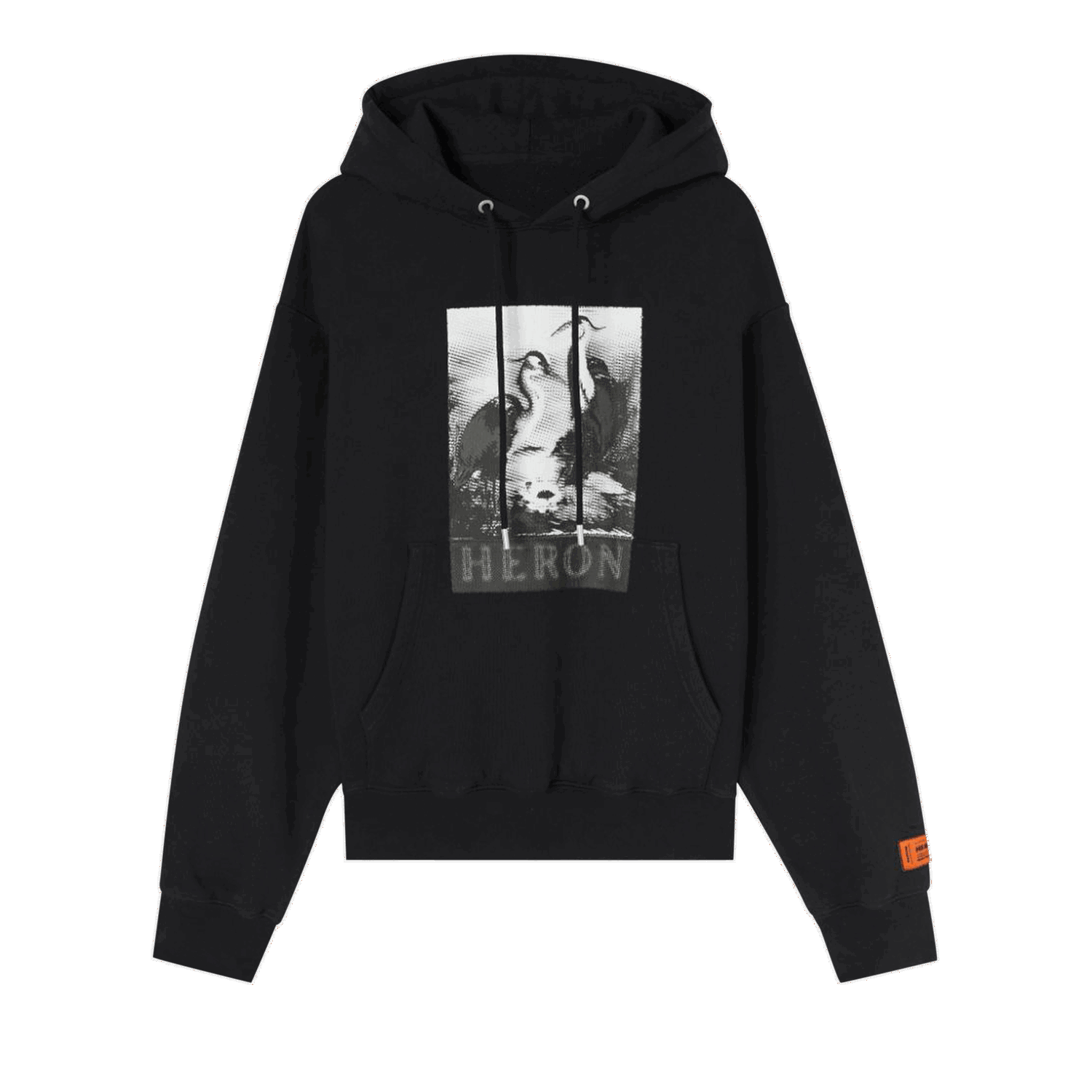 Суитчър HERON PRESTON Halftone Heron Hoodie Черно | HMBB024F22JER0121010, 0