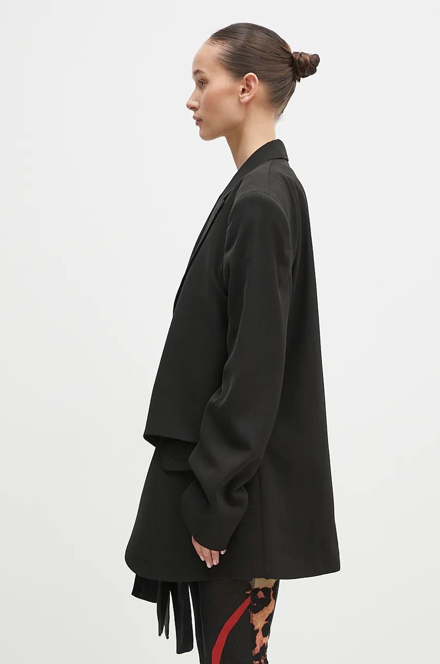 Яке Martine Rose Oversized Knotted Tailored Jacket Черно | 351WT05006, 1