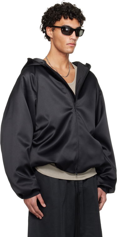 Яке бомбър Fear of God ESSENTIALS Holiday Hooded Bomber Jacket Черно | 202HO258101F, 1