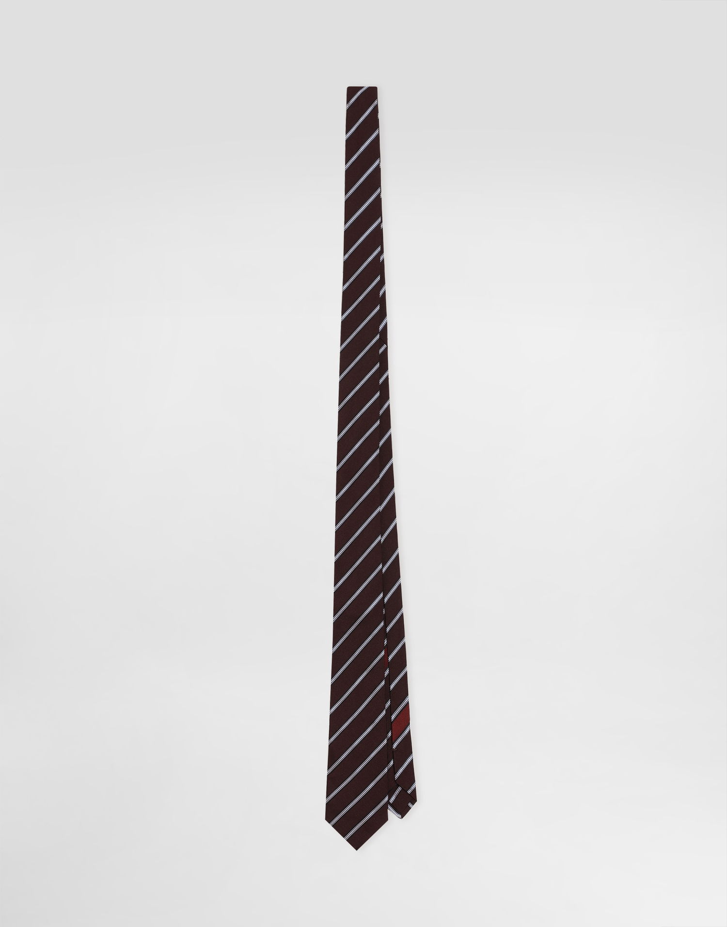Колани Dolce & Gabbana Dolce & Gabbana Striped Jacquard Tie Кафяво | GT149EG0JYTS9002, 0