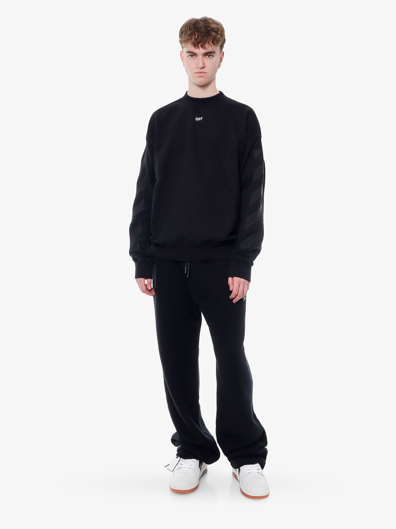 Суитчър Off-White SWEATSHIRT Черно | OMBA054S24FLE0031001, 1