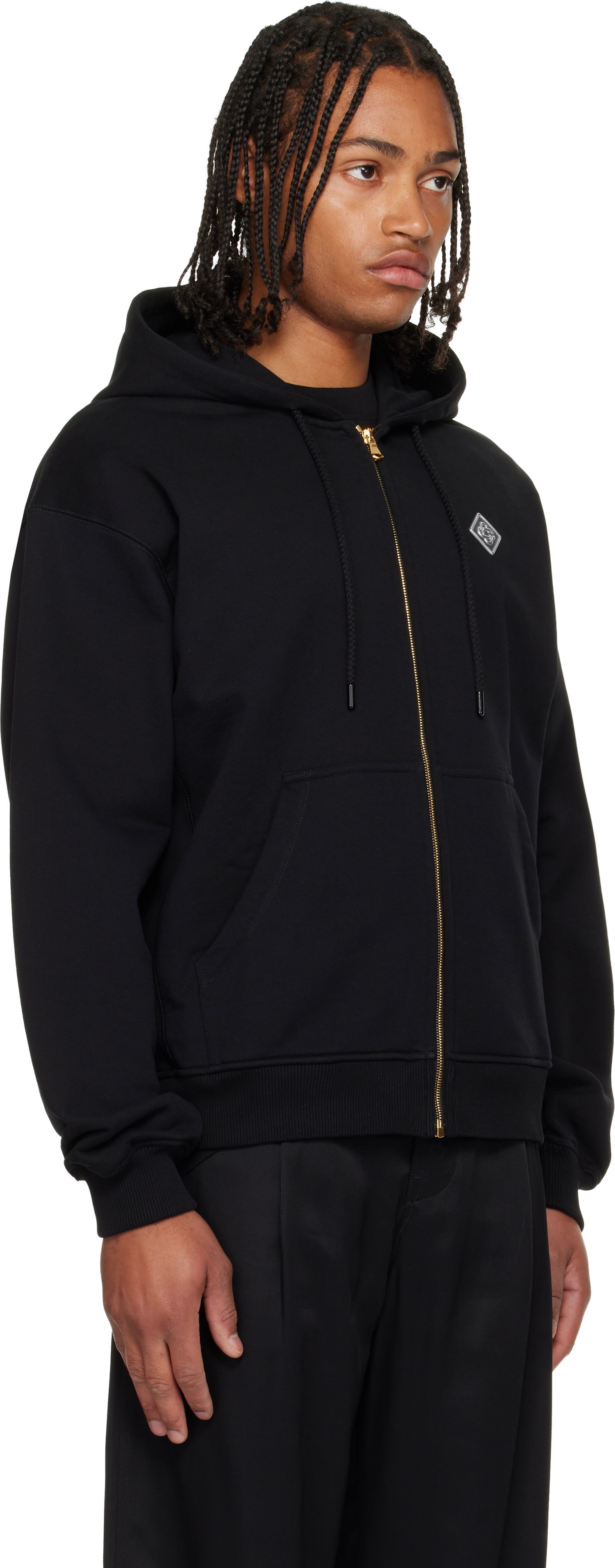 Суитчър Casablanca 'Casa' Chrome Full Zip Hoodie Черно | M-AW25-JTP-408-02, 1