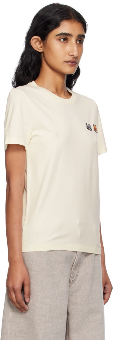 Тениска MAISON KITSUNÉ Maison Kitsuné Double Fox Head T-Shirt Черно | OW011CFKJ0008, 4