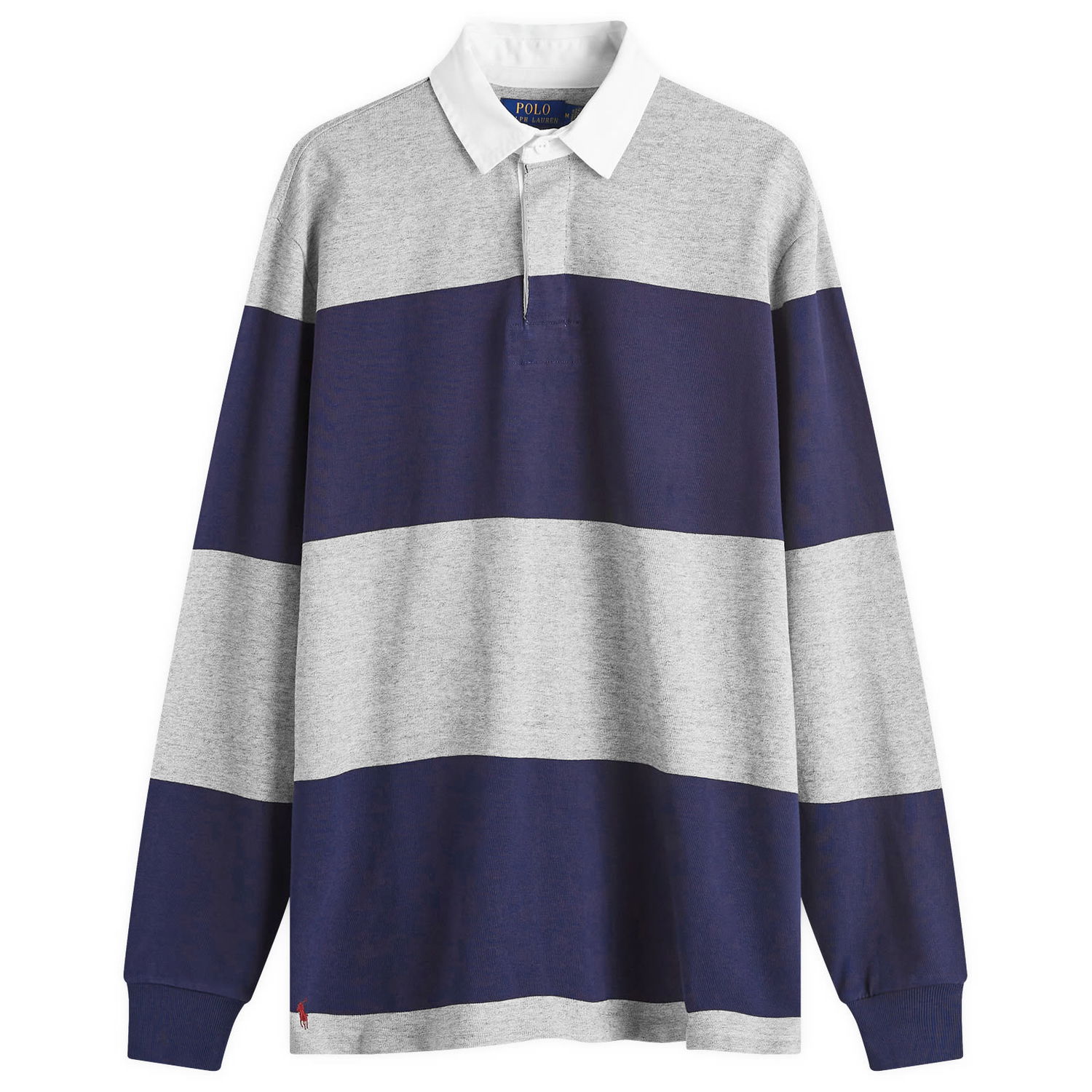 Поло тениска Polo by Ralph Lauren Block Stripe Rugby Shirt Тъмно синьо | 710941594001, 0