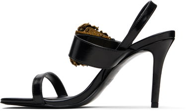 Кецове и обувки Versace Versace Jeans Couture Baroque Buckle Emily Sandals Черно | E79VA3S71_EZSC35, 2