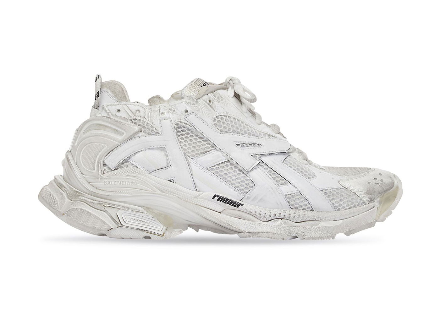 Кецове и обувки Balenciaga Runner Leather Free White Бяло | 677403W3RB19000, 0