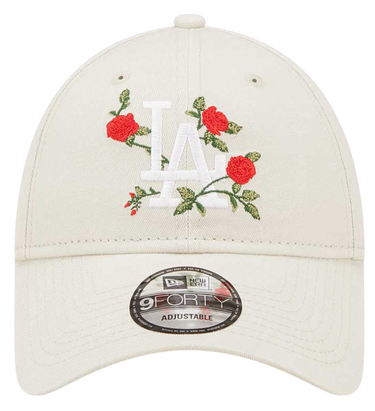 Шапка с козирка New Era Los Angeles Dodgers 9FORTY Flower Adjustable Cap Бежово | 60298812, 1