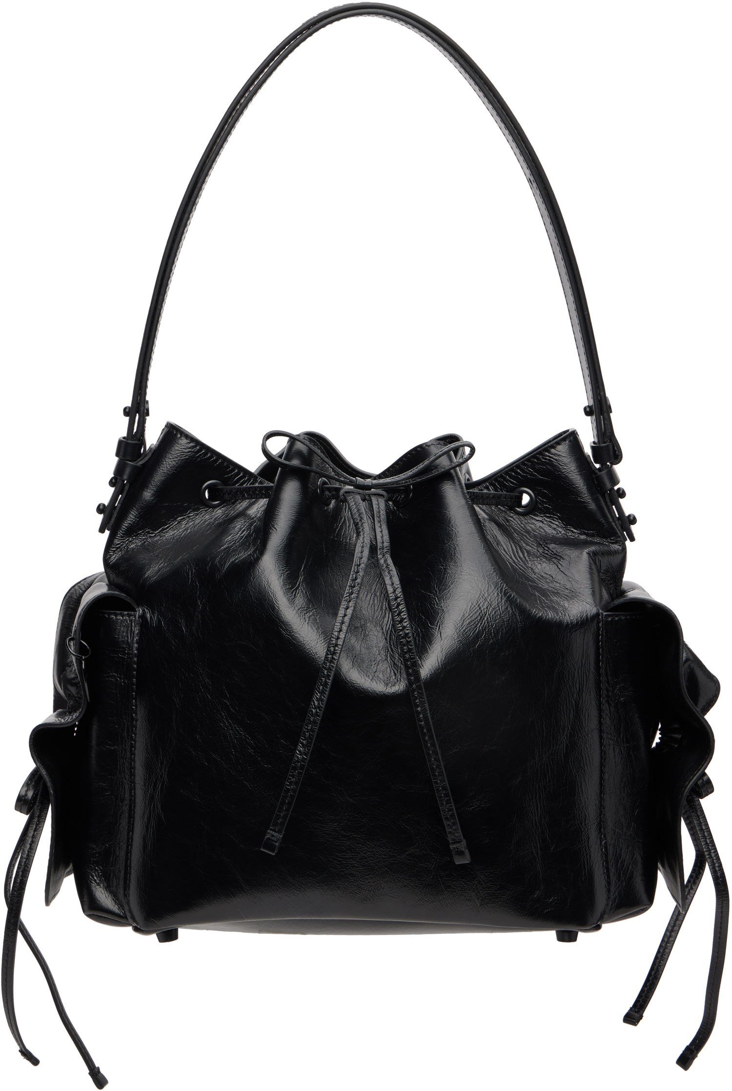Дамска чанта Acne Studios Acne Studios Multipocket Bucket Bag Черно | A10457-, 0