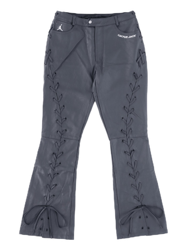 Панталони Jordan x Travis Scott Leather Lace Trousers Сиво | DX6170-070