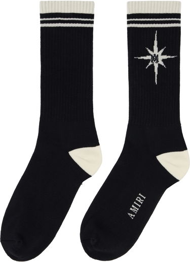Чорапи AMIRI AMIRI Starburst Socks Черно | AMACSK1021, 1