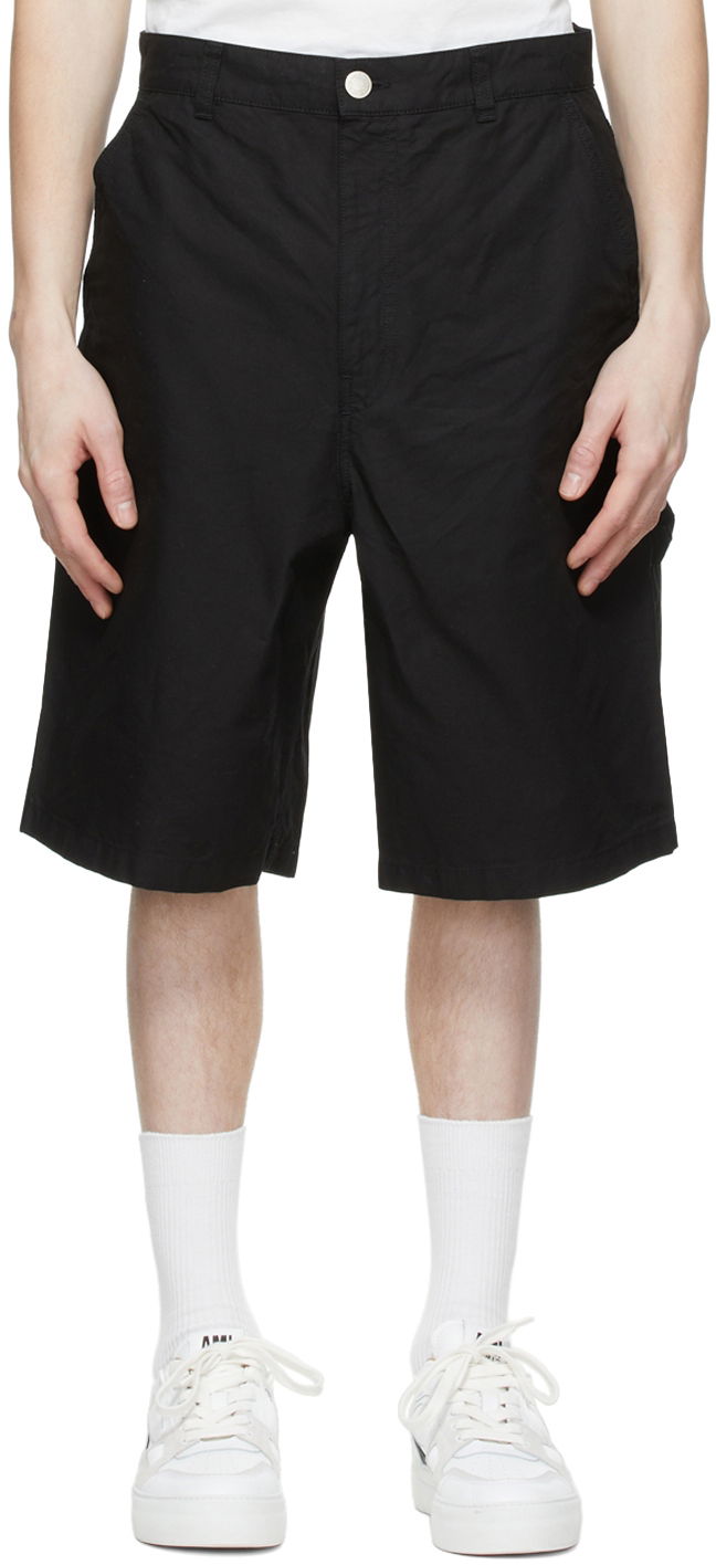 Къси панталони AMI Cotton Shorts Черно | HSO401.220, 0
