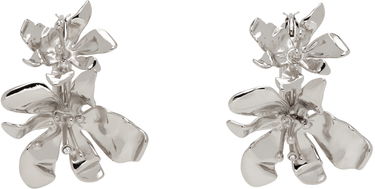 Обеци Acne Studios Silver Flower Hoop Earrings Металик | C50444-, 0