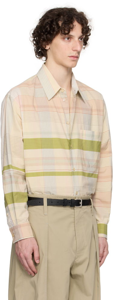 Риза LEMAIRE Lemaire Relaxed Plaid Shirt Бежово | SH1176 LF1396, 1