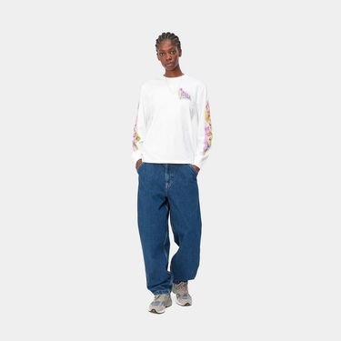 Тениска Carhartt WIP Babybrush Grin T-Shirt Бяло | I032144_02_XX, 3
