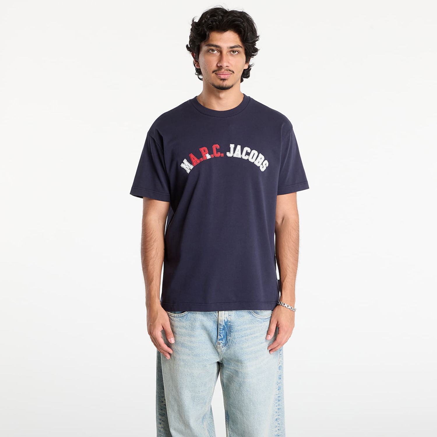 Тениска A.P.C. A.P.C. x Marc Jacobs Boxy Fit Tee Тъмно синьо | COHKS-H26554 IAK, 0