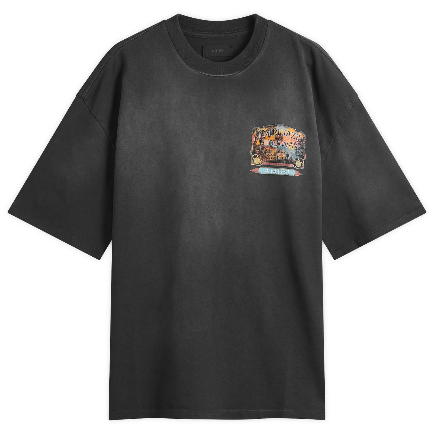 Тениска AMIRI AMIRI Jazz Hideaway Graphic Tee, Size Large Черно | AMJYTE1165-001, 1