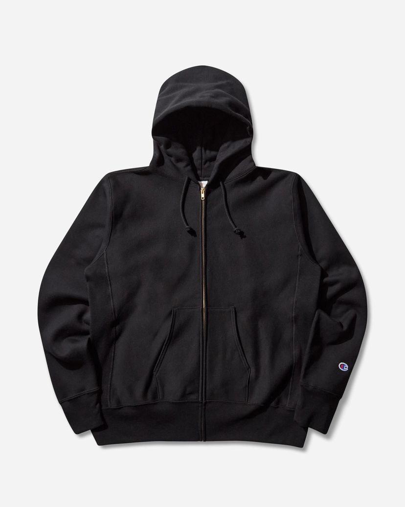 Суитчър Champion Made in USA Reverse Weave Zipped Hoodie Черно | 221583 X090