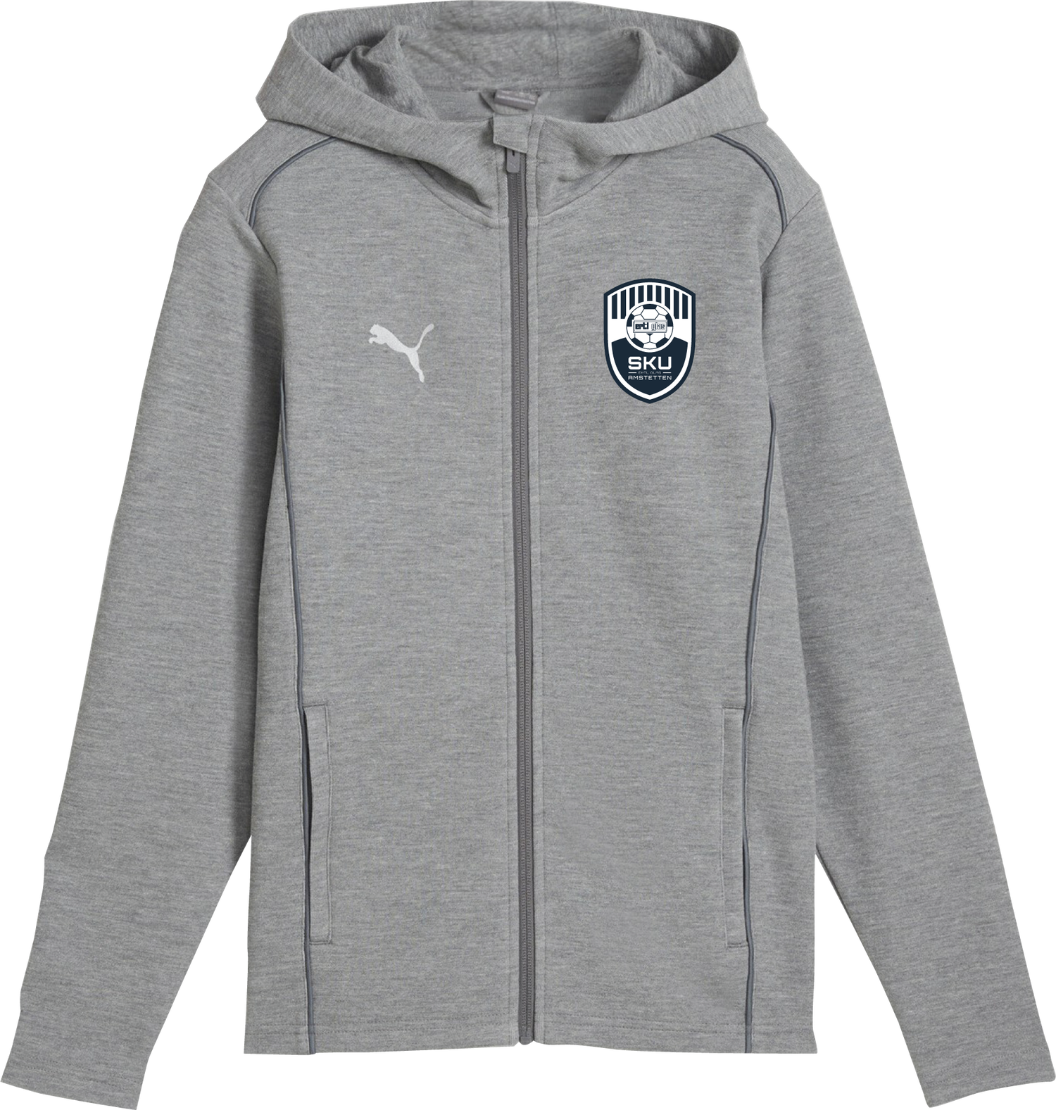 Суитчър Puma SKU Amstetten Full-Zip Hoodie Presentation Suit Сиво | sku658528-33, 0
