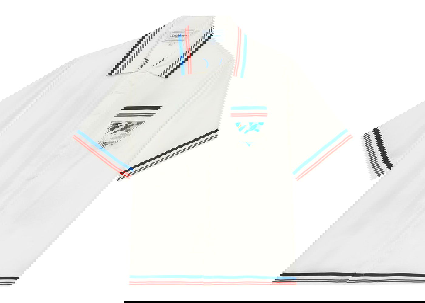 Риза Casablanca Par Avion Silk Shirt Бяло | MF22SH00302, 0